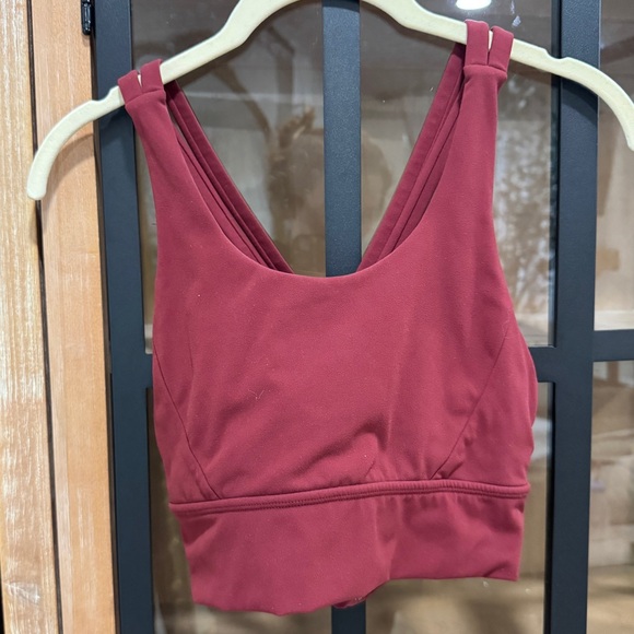 Buffbunny Collection Sports Bra rosa tank strappy workout top vineyard dark red - Picture 4 of 5